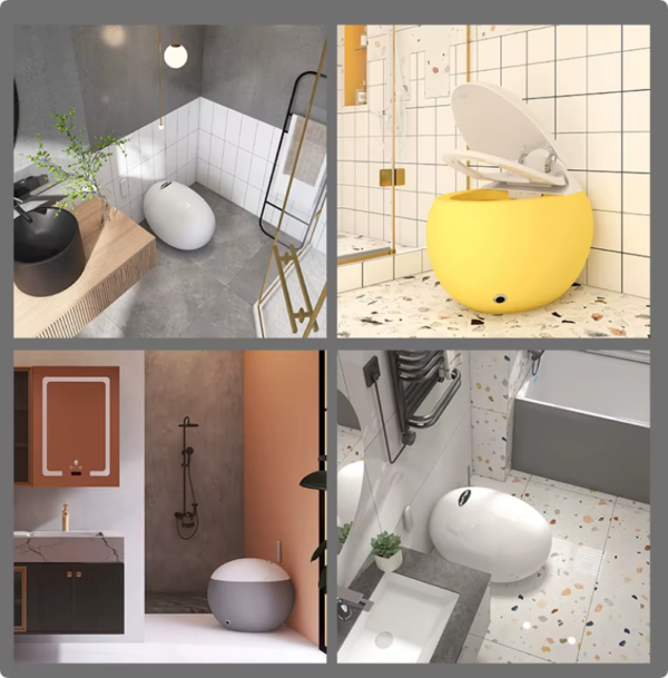 modern style luxury smart toilet tankless automatic flush toilet multifunction intelligent toilets