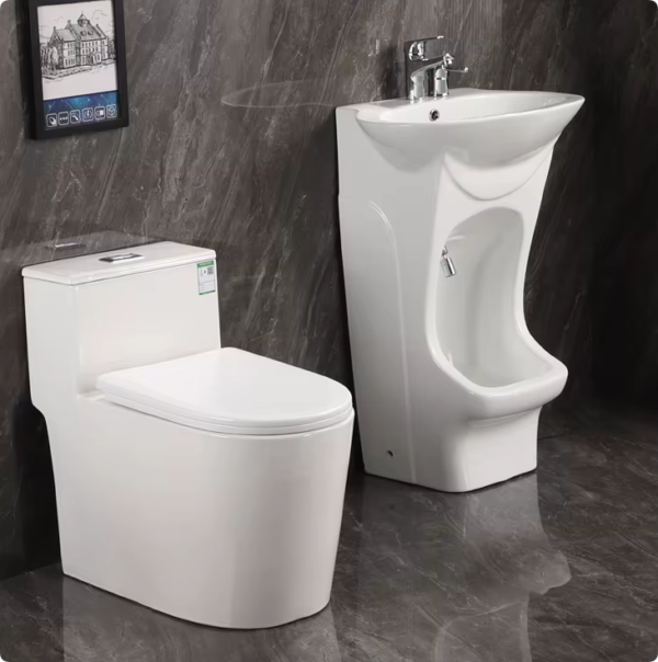 muslim full standing double level bathroom ceramic wash feet wudu basin sink