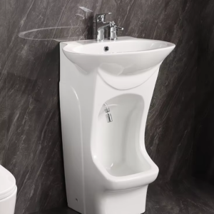 Muslim Full Standing Double Level Bathroom ceramic Wash Feet Wudu Basin Sink