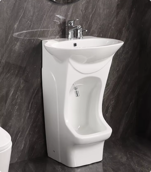 Muslim Full Standing Double Level Bathroom ceramic Wash Feet Wudu Basin Sink