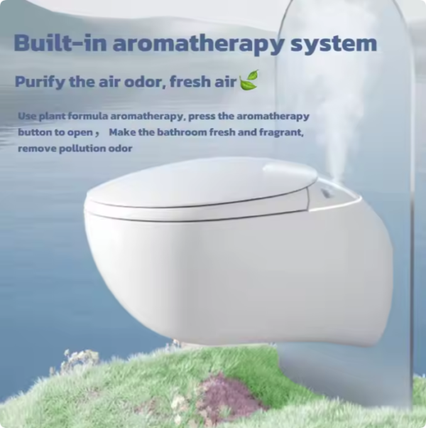 high end automatic flush sanitary ware automatic bathroom water closet wc intelligent smart toilet for home