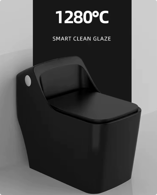 new arrival bathroom square one piece inodoro toilet commode sanitary ware dual flush ceramic matt black color wc toilets