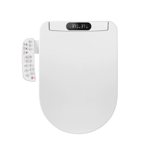 newest design hot sale u shape smart toilet with side panel electricity smart toilet seat cover with heater