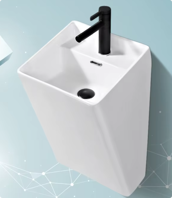sanitary ware black color wash basin bathroom wall hung ceramic basin supplies