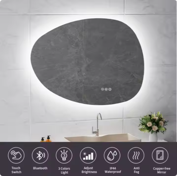 21.5 27 32 43 55 65 75 inch android touch screen remote control smart tv mirror (copy)