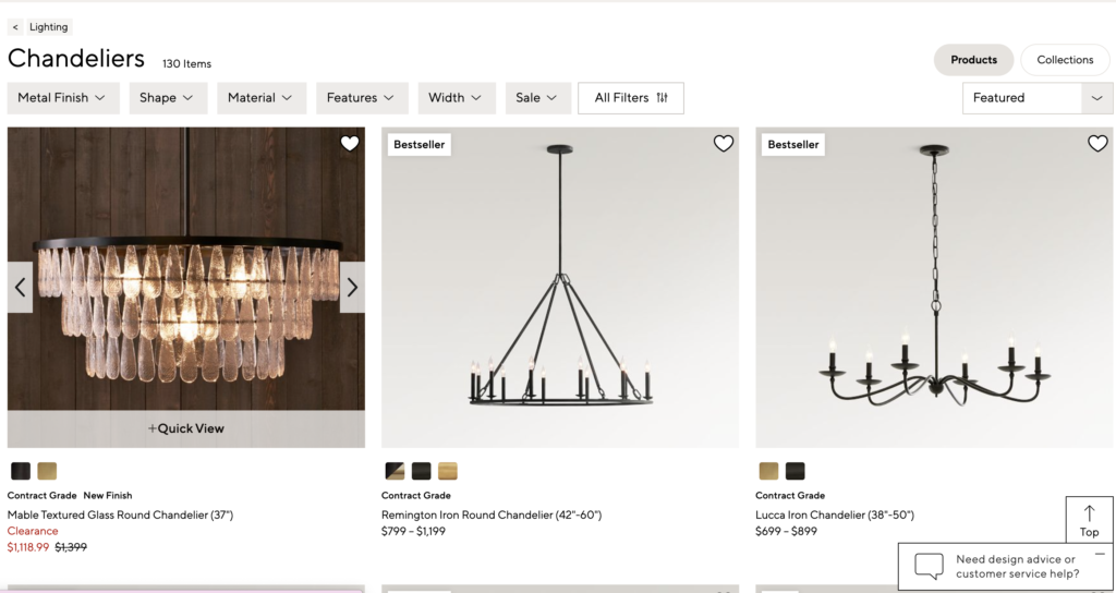 a wrought iron chandelier