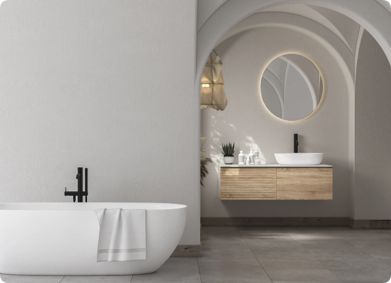 copenhagen’s neutral tones bathroom