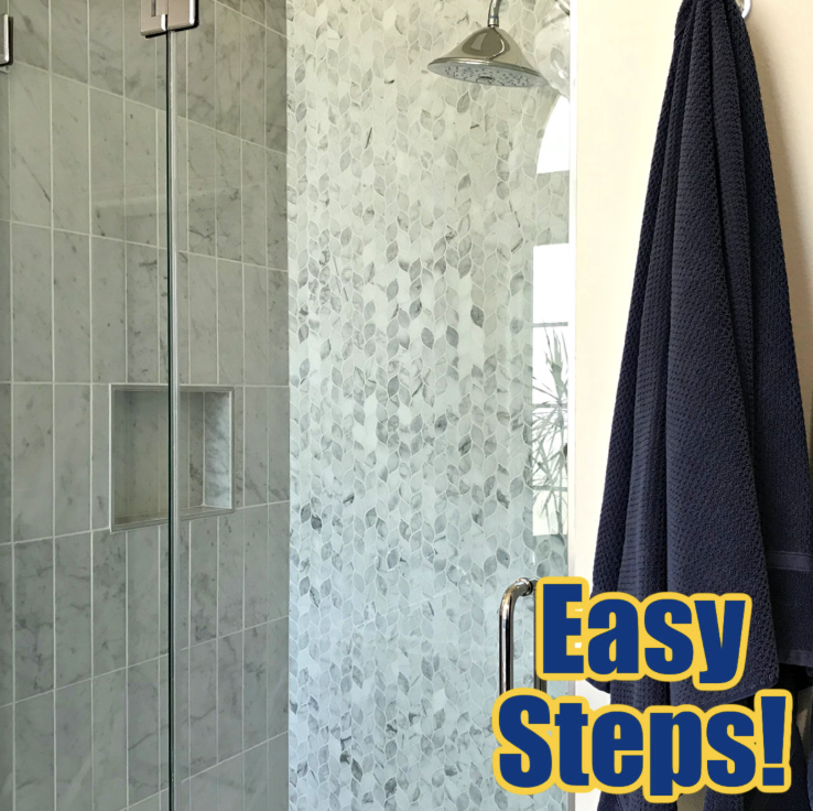maintain shower curtains and glass doors with a vinegar rinse