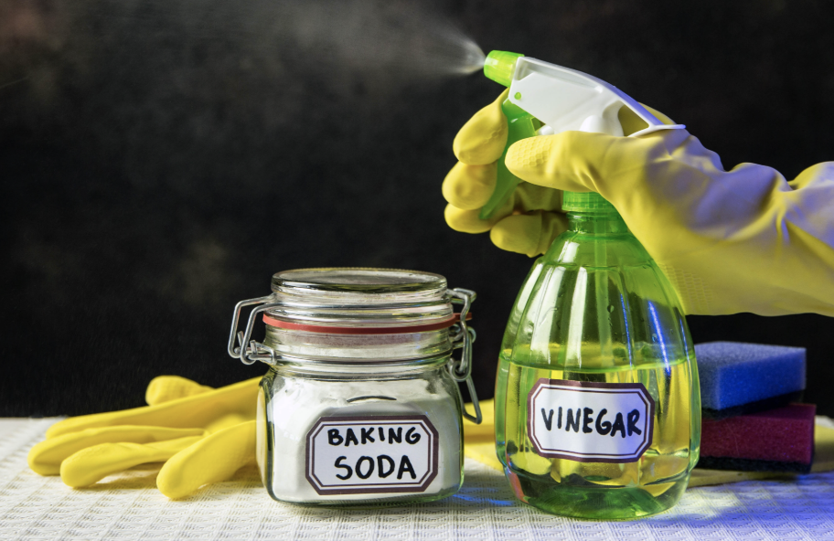 soda and vinega for cleaning