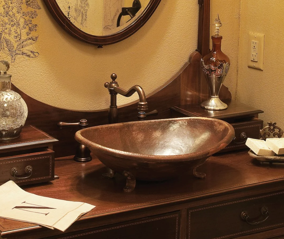 vintage copper basin