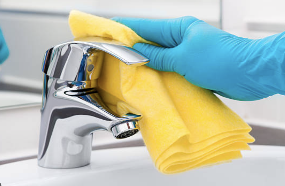 apply polish to preserve shine basin