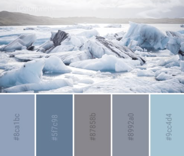 arctic blue & cool gray