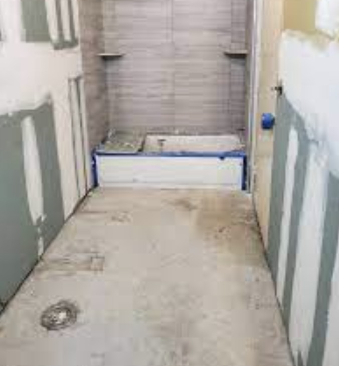drainage issues derail bathroom