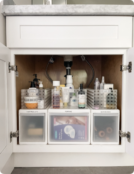 make the most of under sink storage