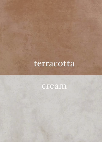 terracotta & cream
