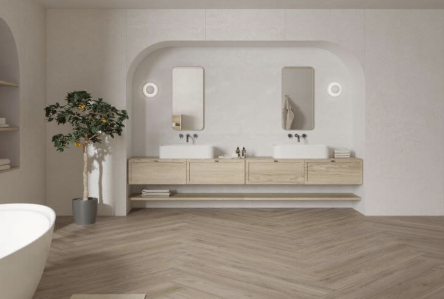 wood effect bathroom