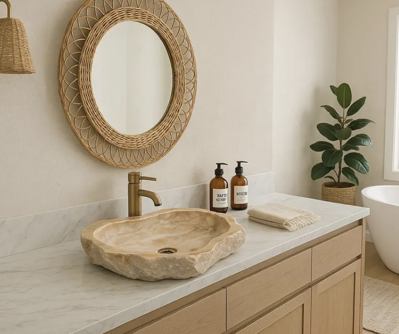 organic shape vessel basin