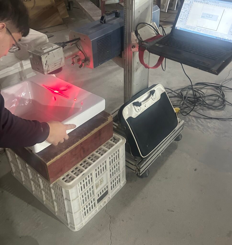 laser printed logo
