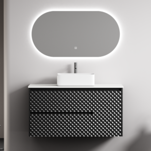 Waterproof PVC Bathroom Vanity Unit Wall Hung Design