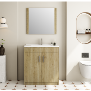Custom PVC Bathroom Vanity OEM Wall Mounted Cabinet