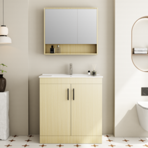 Durable PVC Bathroom Vanity Cabinet for Hotel Projects