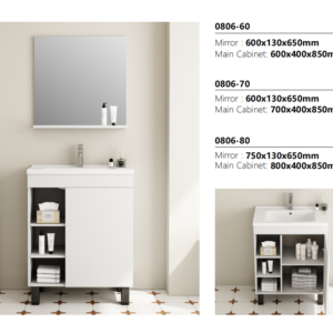 Stylish PVC Bathroom Cabinet Floating Vanity for Promotion