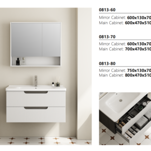 Custom Size PVC Bathroom Vanity Cabinet OEM Manufacturer