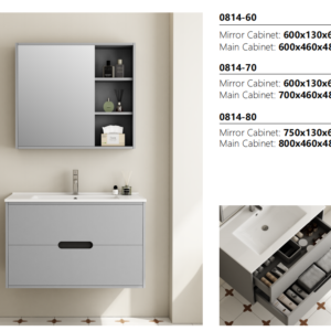 custom size pvc bathroom vanity cabinet oem manufacturer (copy)