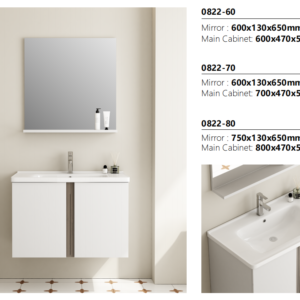 PVC Bathroom Cabinet Vanity with Soft Closing System