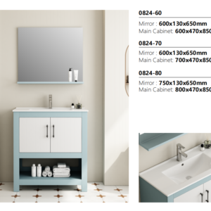 PVC Bathroom Vanity Unit with Basin Wall Hung Cabinet