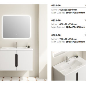 PVC Bathroom Cabinet Vanity Anti Moisture Bathroom Furniture